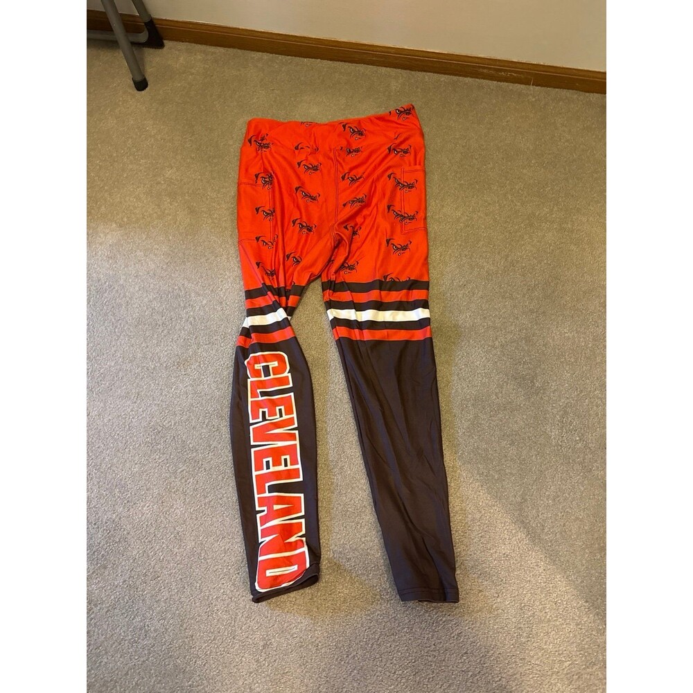 Cleveland Browns Athletic Leggings Women's Orange